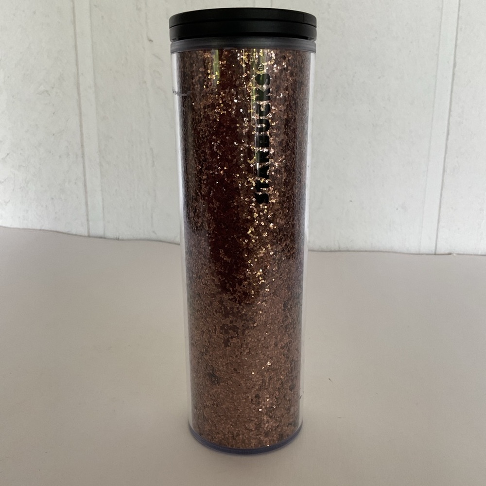 Starbucks Brown Glitter Tumbler 16 ounces